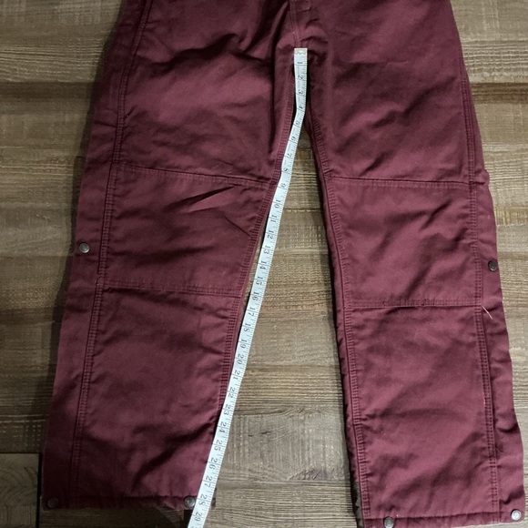 Ridgecut Women's Burgundy Bib Overalls Size Medium - Picture 6 of 14